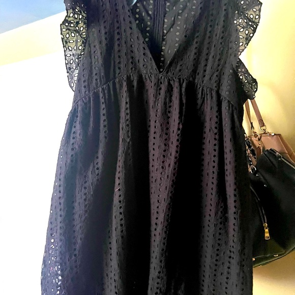 TikTok Dress!!!! In a Black and Pink!!! Hidden shorts underneath.. worn once - Picture 4 of 5